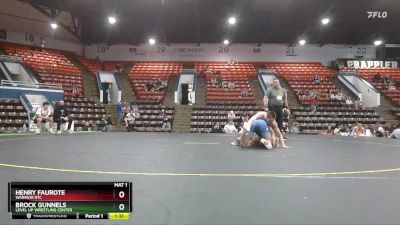 135 lbs Semifinal - Brock Gunnels, Level Up Wrestling Center vs Henry Faurote, Warrior RTC