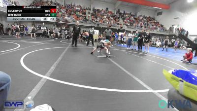 64 lbs Consi Of 4 - Cole Ryon, Broken Arrow Wrestling Club vs Jett Runk, Sperry Wrestling Club