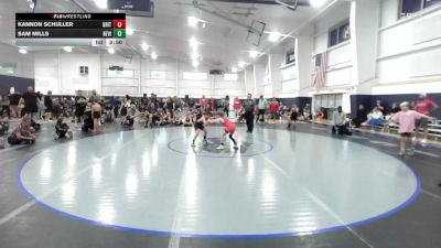 66 lbs Round Robin 3 - Kannon Schuller, Grit -YTH vs Sam Mills, Revival Pink - YTH