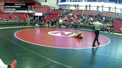 100 lbs Finals (2 Team) - Tucker Brill, NEUSA District 2 Boys vs Jaydyn Schommer, NEUSA District 8 Boys