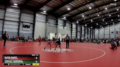 101 lbs Cons. Round 1 - Presley Sandobal, Rough House Wrestling Club vs Alivia Bandy, Ohio Girls Wrestling