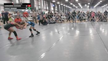 65 lbs Round 5 (4pm Saturday) - Paisley Grinder, Maryland Gold vs Alessandra Marquez, Cali Pink