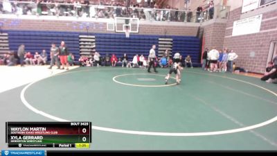 54 lbs Round 3 - Waylon Martin, Southern Idaho Wrestling Club vs Xyla Gerrard, Hermiston Wrestling