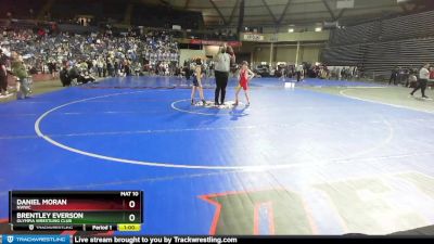 77 lbs Champ. Round 2 - Daniel Moran, NWWC vs Brentley Everson, Olympia Wrestling Club