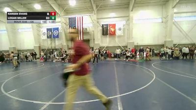 126 lbs Semifinal - Karsen Evans, Uintah Wrestling vs Logan Miller, Duchesne