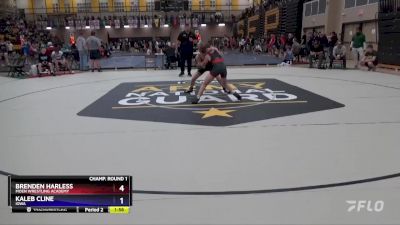 97 lbs Champ. Round 1 - Brenden Harless, Moen Wrestling Academy vs Kaleb Cline, Iowa