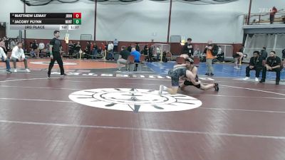 144 lbs 3rd Place - Matthew LeMay, John J. Duggan vs Jacoby Flynn, Norton