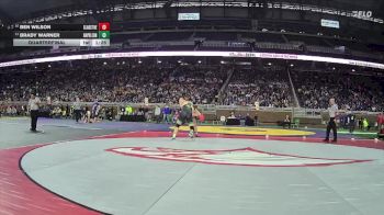 D3-215 lbs Quarterfinal - Ben Wilson, Gladstone vs Brady Warner, Napoleon