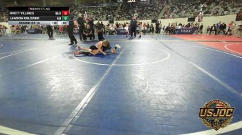 60 lbs Round Of 16 - Rhett Villines, Weatherford Youth Wrestling vs Lawson Delozier, Ada