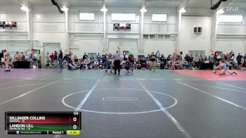 105 lbs Round 1 (10 Team) - Dillinger Collins, Bandits vs Landon Lill, Rambler WC