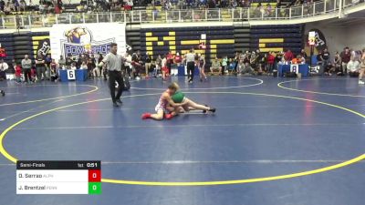 102 lbs Semifinal - Olympic Serrao, Alpha vs Jax Brentzel, Penn Trafford