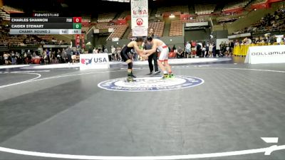 Schoolboys - 140 lbs Champ. Round 2 - Charles Shannon, Project 8 Wrestling vs Caiden Stewart
