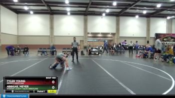 96 lbs Round 5 - Abbigail Meyer, Madison County Youth Wrestling vs Tyler Young, Bronco Wrestling