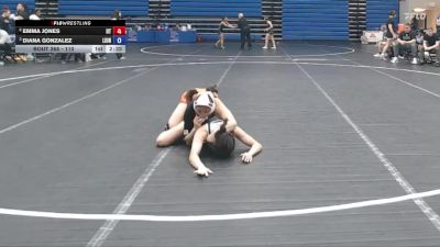 110 lbs Semifinal - Diana Gonzalez, Life University vs Emma Jones, Indiana Tech