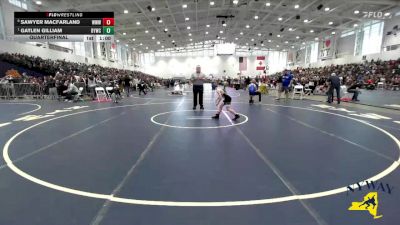 80 lbs Quarterfinal - Gatlen Gilliam, Brockport Youth Wrestling Club vs Sawyer Macfarland, Warrior Warehouse Wrestling