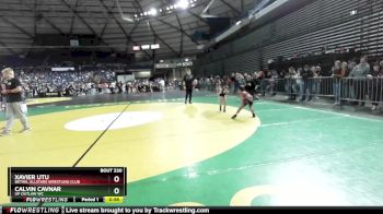 62 lbs Cons. Round 1 - Xavier Utu, Bethel AllStars Wrestling Club vs Calvin Cavnar, UP Outlaw WC