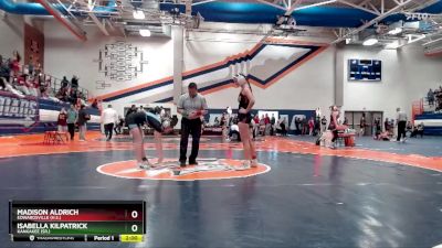 130 lbs Champ. Round 2 - Isabella Kilpatrick, Kankakee (Sr.) vs Madison Aldrich, Edwardsville (H.S.)