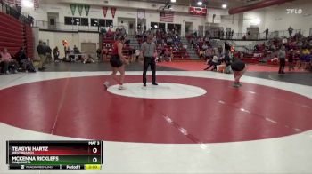 190 lbs Quarterfinal - Teagyn Hartz, West Branch vs McKenna Ricklefs, Maquoketa