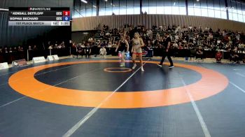 55kg 1st Place Match - Kendall Dettloff, London-Western Wrestling Club vs Sophia Bechard, Montreal Wrestling Club