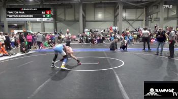 110 lbs Cons. Round 2 - Hayden Rathgeber, Chaparral Kids vs Dalton Paul, Maize