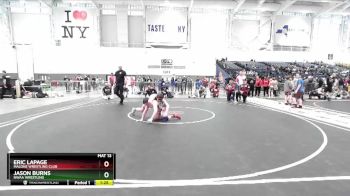 155 lbs Quarterfinal - Jason Burns, NWAA Wrestling vs Eric LaPage, Malone Wrestling Club