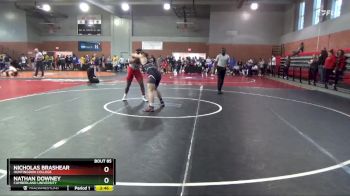 184 lbs Champ. Round 1 - Nicholas Brashear, Huntingdon College vs Nathan Downey, Cumberland University