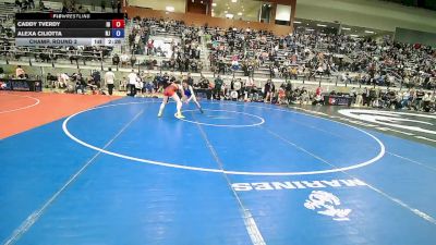 U20 Women - 57 lbs Champ. Round 2 - Caddy Tverdy, ID vs Alexa Ciliotta, NJ