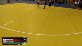 90 lbs Quarterfinal - Korbin Grunig, LCWM vs Keithyn Gausen, Roseau