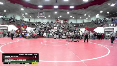 51-56 lbs Quarterfinal - Asher Butkus, Region WA vs Kaeldis Kallenberger, Rhyno WA