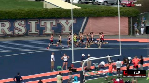 Men's 1500m Unseeded, Heat 1