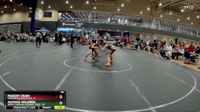 96 lbs Round 1 (4 Team) - Nathan Ahlgren, North Carolina National Team vs Maksim Crain, Crossroads Wrestling