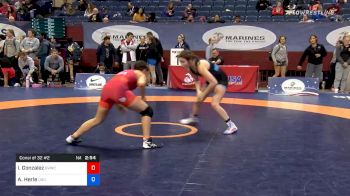 57 kg Consolation - Isabella Gonzalez, Grand View Wrestling Club vs Alexandra Herle, Lion Wrestling Club