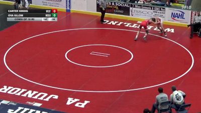 140 lbs Consi Of 16 #2 - Carter Kindig, West Perry vs Ova Ullom, McGuffey