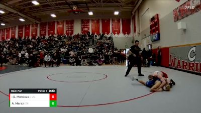 150 lbs Cons. Round 4 - Gabriel Mendoza, Grand Valley vs Andre Meraz, Center