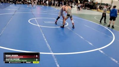 174 lbs Cons. Round 5 - Easton Boone, Cloud County Community College vs Noah Jensen, Southwest Minnesota State