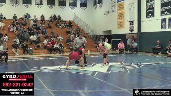 Girls-235 lbs Semifinal - Caitlin Hart, Brower`s Brawlers vs Tracy Najarro, Nick`s Knights