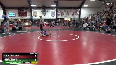 Semifinal - Cade Knustrom, Fort Madison Wrestling Club vs Grady Black, Tomahawk Wrestling Club