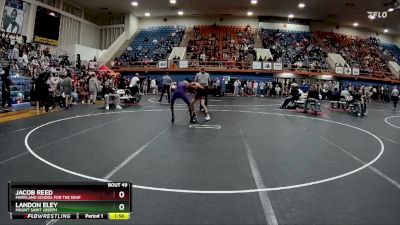 120 lbs Champ. Round 1 - Jacob Reed, Maryland School For The Deaf vs Landon Eley, Mount Saint Joseph