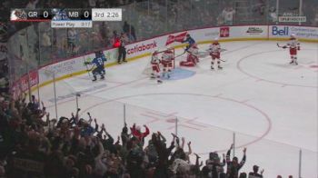 Late Heroics From Manitoba's Mason Shaw Seal Game 1 Victory Over Grand Rapids