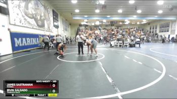 285 lbs Champ. Round 2 - Irvin Salgado, Trabuco Hills vs James Sastrawan, Marina