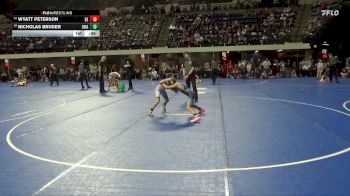 70 lbs Cons. Round 2 - Nicholas Bruder, Owatonna Wrestling Academy vs Wyatt Peterson, Dc Elite