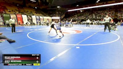 125 Class 1 lbs Quarterfinal - Rylie Ingrassia, Harrisonville vs Emmy Begemann, Fulton