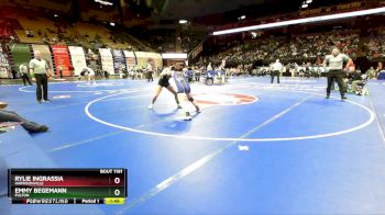 125 Class 1 lbs Quarterfinal - Rylie Ingrassia, Harrisonville vs Emmy Begemann, Fulton