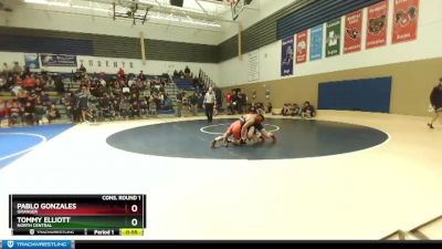150 lbs Cons. Round 1 - Pablo Gonzales, Granger vs Tommy Elliott, North Central