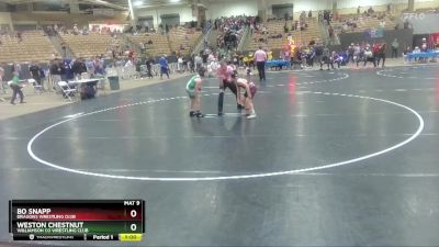 125 lbs 1st Place Match - Bo Snapp, Dragons Wrestling Club vs Weston Chestnut, Williamson Co Wrestling Club