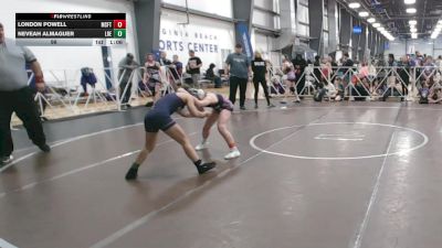 98 lbs Round 2 (10:30am Friday) - London Powell, Misfits vs Neveah Almaguer, Lady Reapers