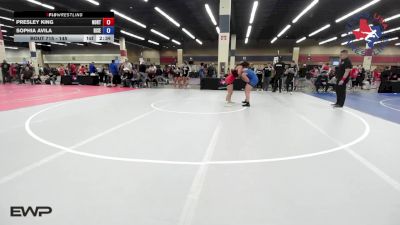 145 lbs Round Of 16 - Presley King, Northside Amarillo Wrestling Club vs Sophia Avila, Rise Wrestling