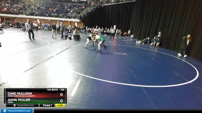 150 lbs Quarterfinal - Gavin Muller, Iowa vs Zane Mullenix, Moen ...