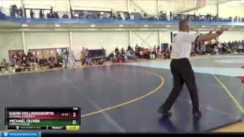 174 lbs 7th Place Match - Michael Oliver, Ferrum College vs Gavin Hollingsworth, Alvernia University