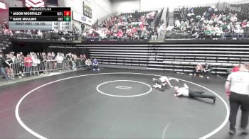 4A 150 lbs Champ. Round 1 - Jason Worthley, West Field vs Kade Mullins, Dixie